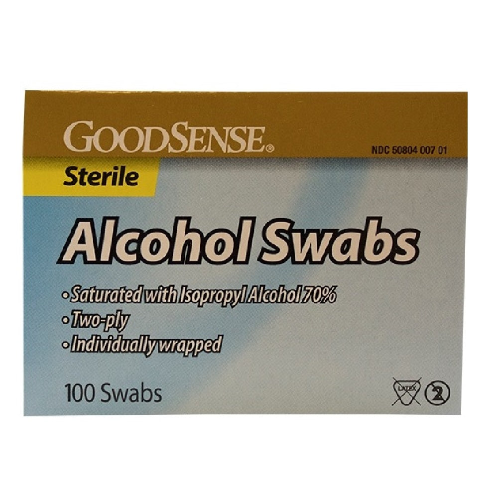 GS ALCOHOL PREP SWABS STERILE 70% 100