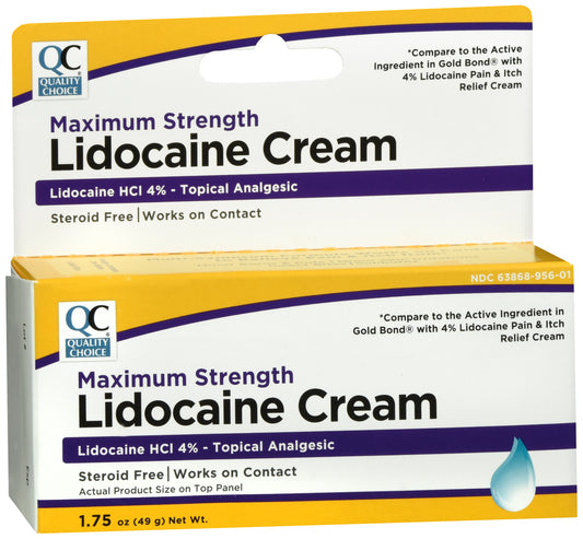 QC PAIN & ITCH CREAM W/LIDOCAINE 1.75 OZ