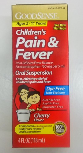 GS APAP CHILD SUSP D/FREE 160 MG 4 OZ CHERRY