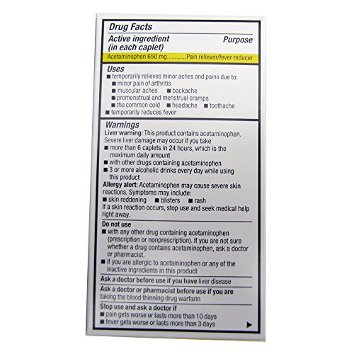 GS APAP X-STR RAPID RELEASE CAPLET 500 MG 100