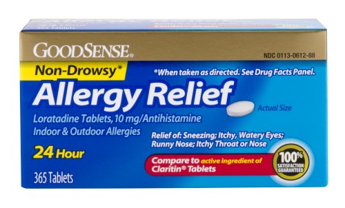 GS LORATADINE ALLERGY RELIEF TAB 10 MG 365