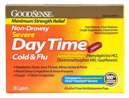 GS DAYTIME COLD & FLU N/DROWSY SEVERE CAPL 24