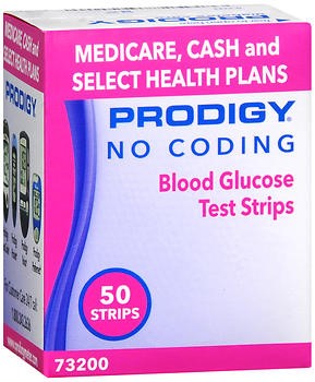 PRODIGY NO CODING T/STRIP MEDICARE/CASH/HU 50