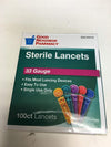 TRUE PLUS LANCET MULTICOLOR 33G 100