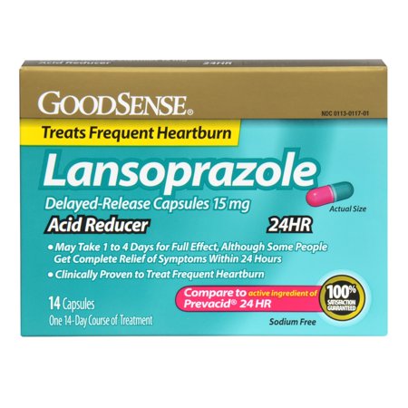 GS LANSOPRAZOLE CAP 24 HR 15 MG 14