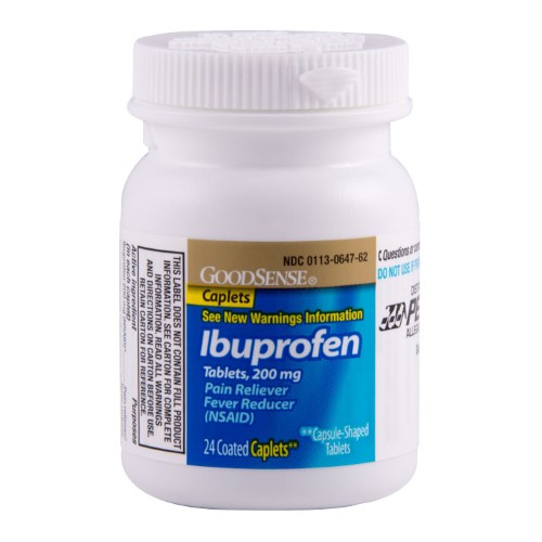 GS IBUPROFEN BROWN COATED CAPLET 200 MG 24