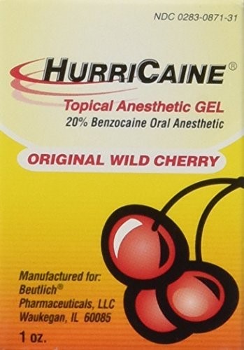 HURRICAINE GEL WILD CHERRY JAR 1 OZ