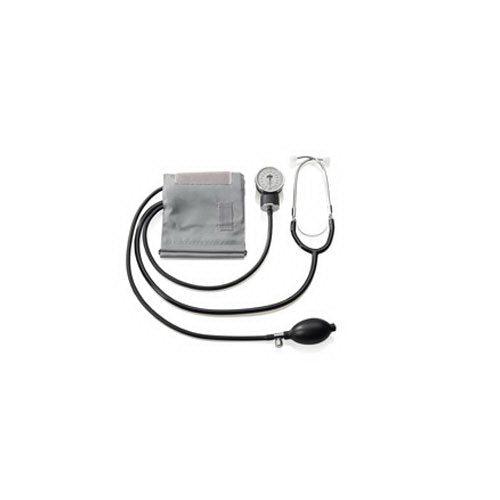 BP KIT MANUAL ANEROID W/STETH 10-14" BLK A&D