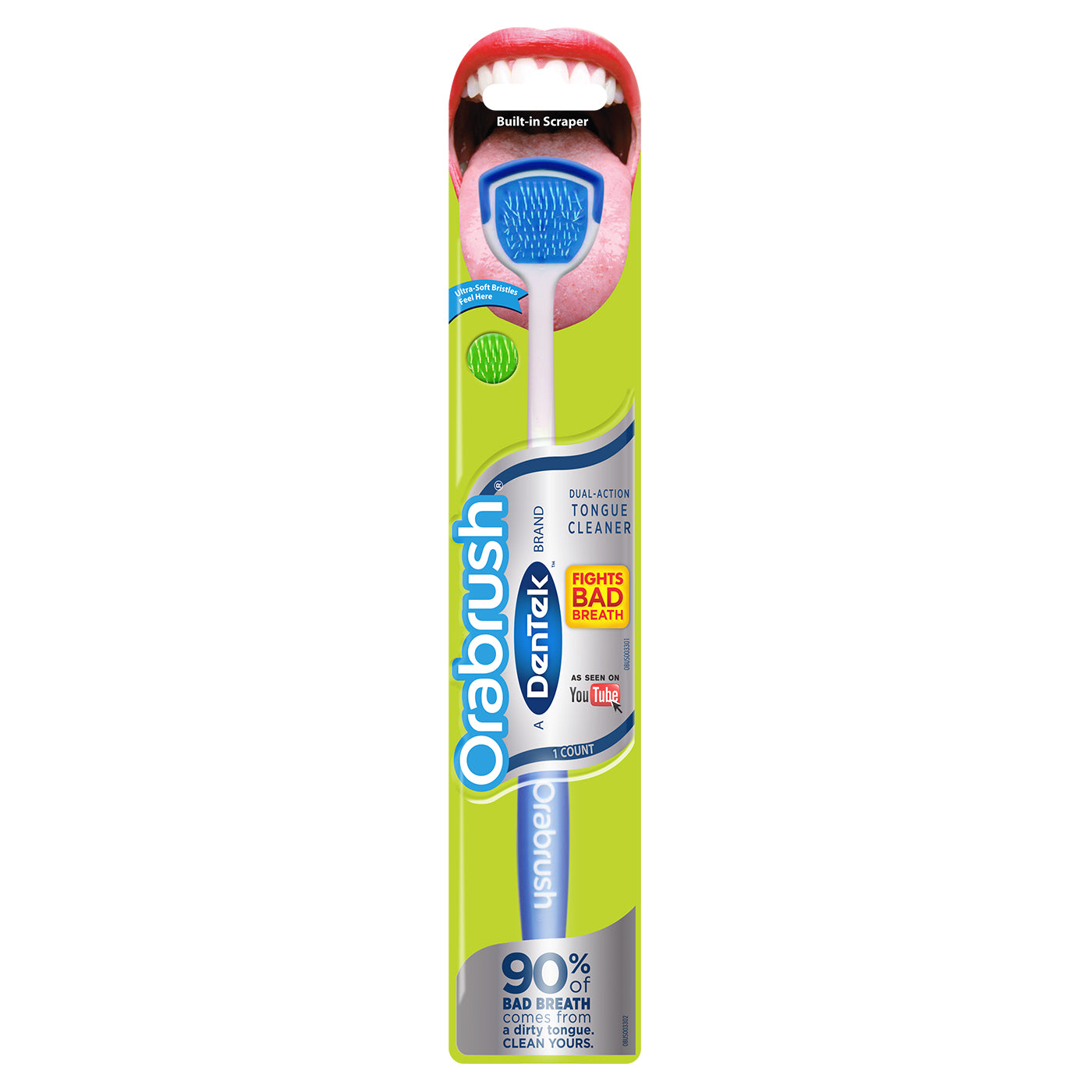 ORABRUSH TONGUE CLEANER DENTEK