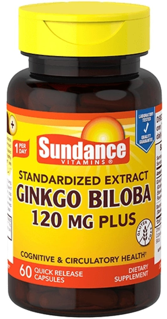 GINKGO CAP 120 MG W/BACOPA 60 SUNDANCE