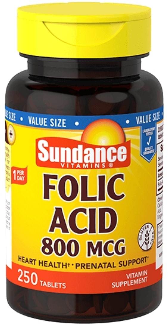 FOLIC ACID TAB 800 MCG 250 SUNDANCE