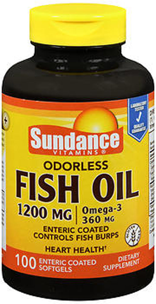 FISH OIL EC SOFTGEL ODORLESS 1200 MG 100 SUND