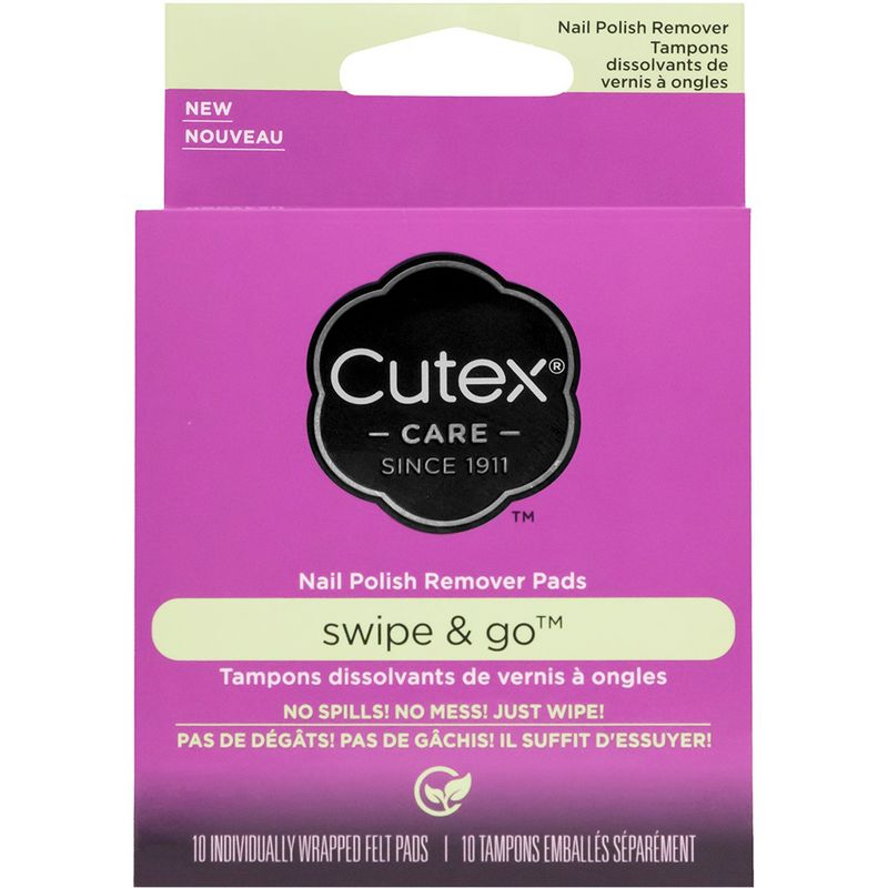 CUTEX SWIPE & GO REMOVER PADS 10