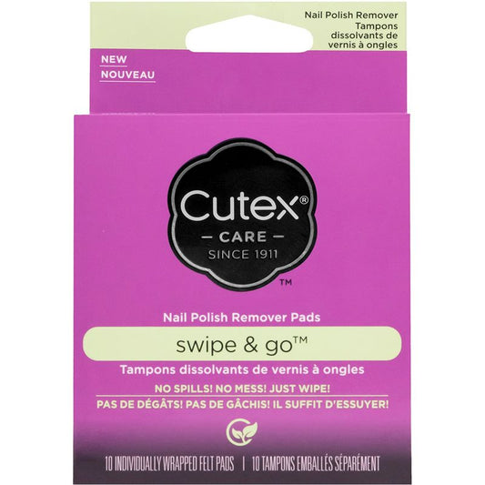 CUTEX SWIPE & GO REMOVER PADS 10