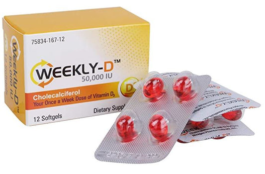 VITAMIN D3 50000 S/GEL 12 WEEKLY-D NIVAGEN