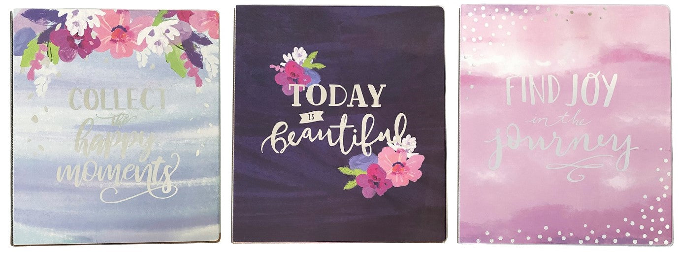 BINDER VINYL 1" SILVER LINING