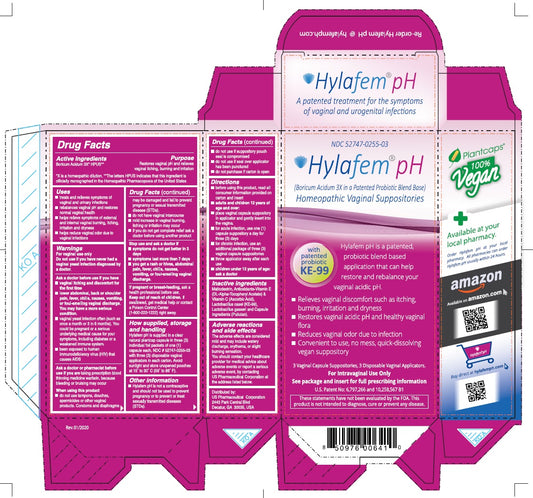 HYLAFEM (PH) VAGINAL SUPPOSITORY CTN/3