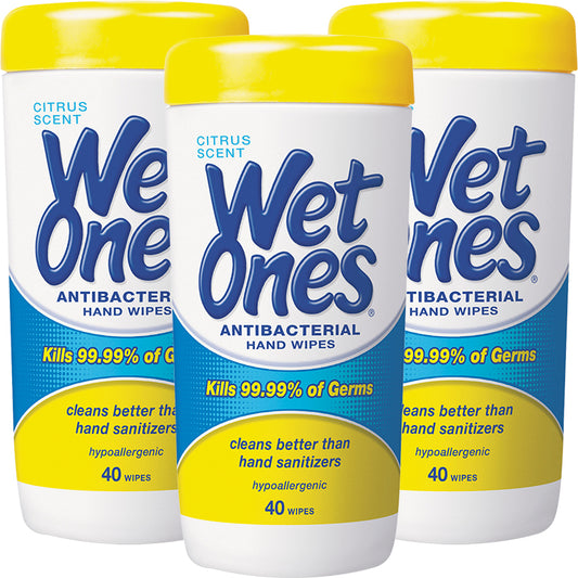 WET ONES MOIST TOWELETTES CITRUS 40