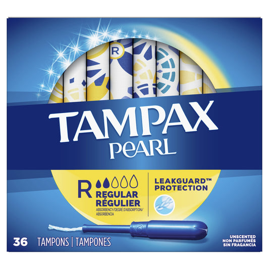 TAMPAX PEARL UNSCENTED REGULAR 36