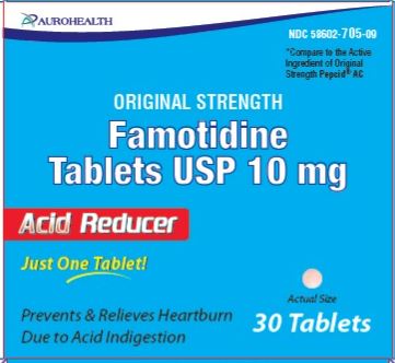 FAMOTIDINE TAB 10 MG 30 AUROBINDO