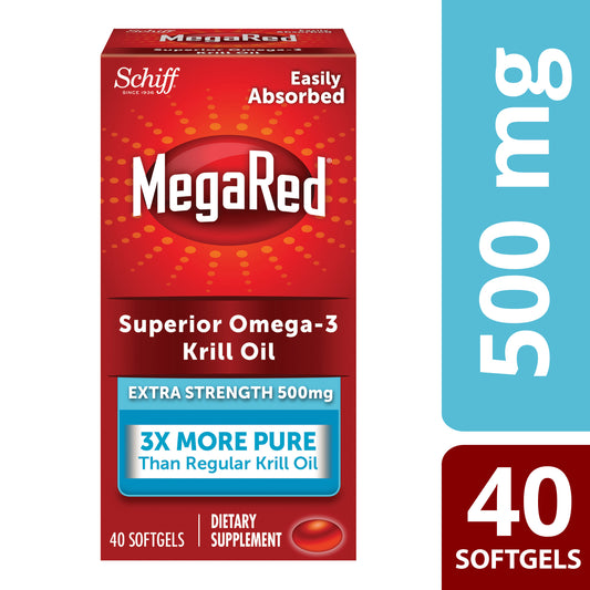 MEGA RED OMEGA 3 KRILL EX STR SGEL 500 MG 40