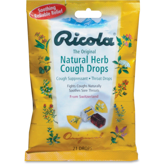 RICOLA COUGH DROP NATURAL HERB 21