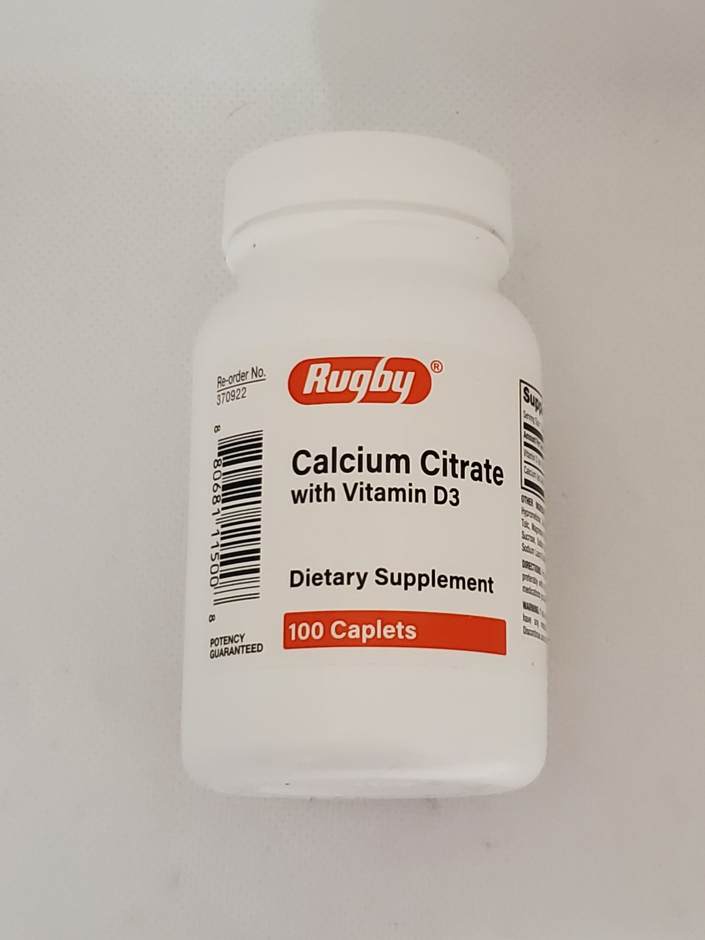 CALCIUM CITRATE TAB 315 MG + VIT D3 200IU 100