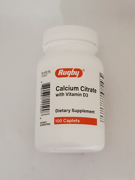 CALCIUM CITRATE TAB 315 MG + VIT D3 200IU 100