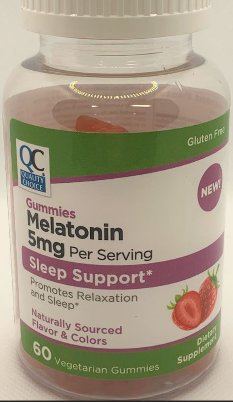 QC MELATONIN GUMMIES 5 MG 60