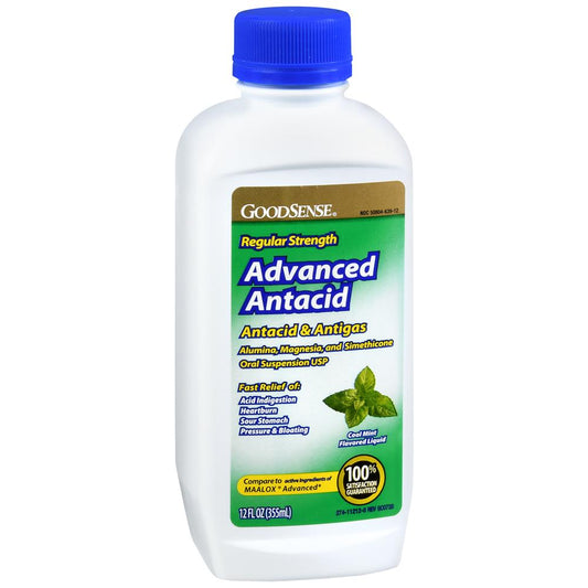 GS ANTACID ANTIGAS ADV REGULAR STR MINT 12 OZ