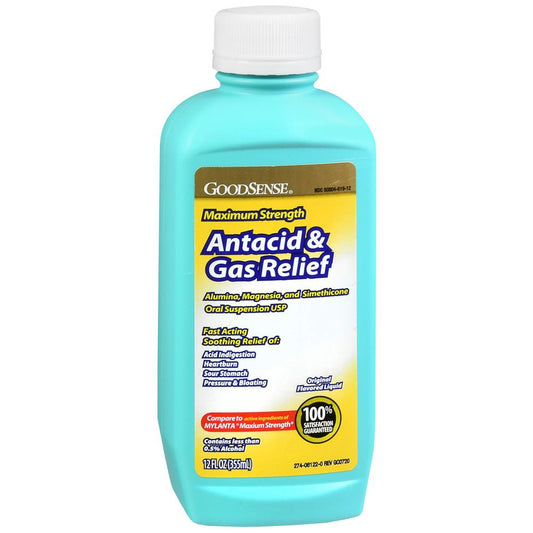 GS ANTACID ANTIGAS MAX STR ORIG FLV 12 OZ