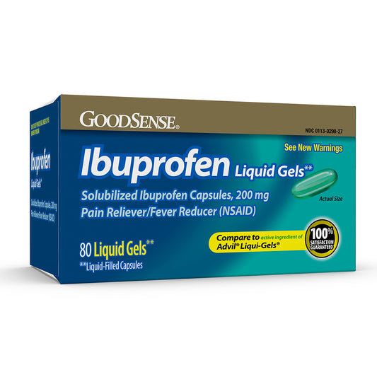 GS IBUPROFEN LIQUID SOFTGEL 200 MG 80