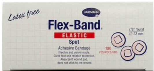 FLEXBAND BANDAGE ADH LF SPOTS 7/8" (100)