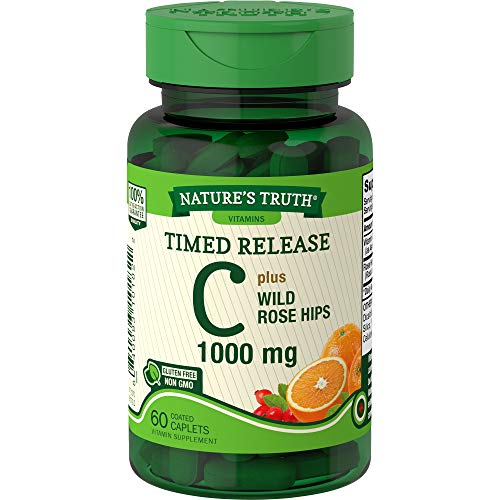VIT C CAP W/ROSE HIPS T/RELEASE 1000 MG 60 NT