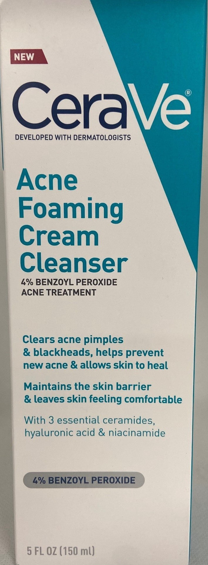 CERAVE ACNE FOAMING FACIAL CLEANSER 5 OZ