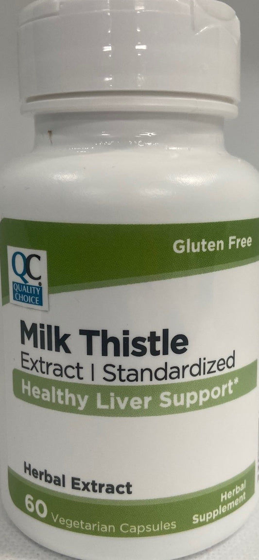 QC MILK THISTLE EXTRACT VEGETARIAN CAP 60