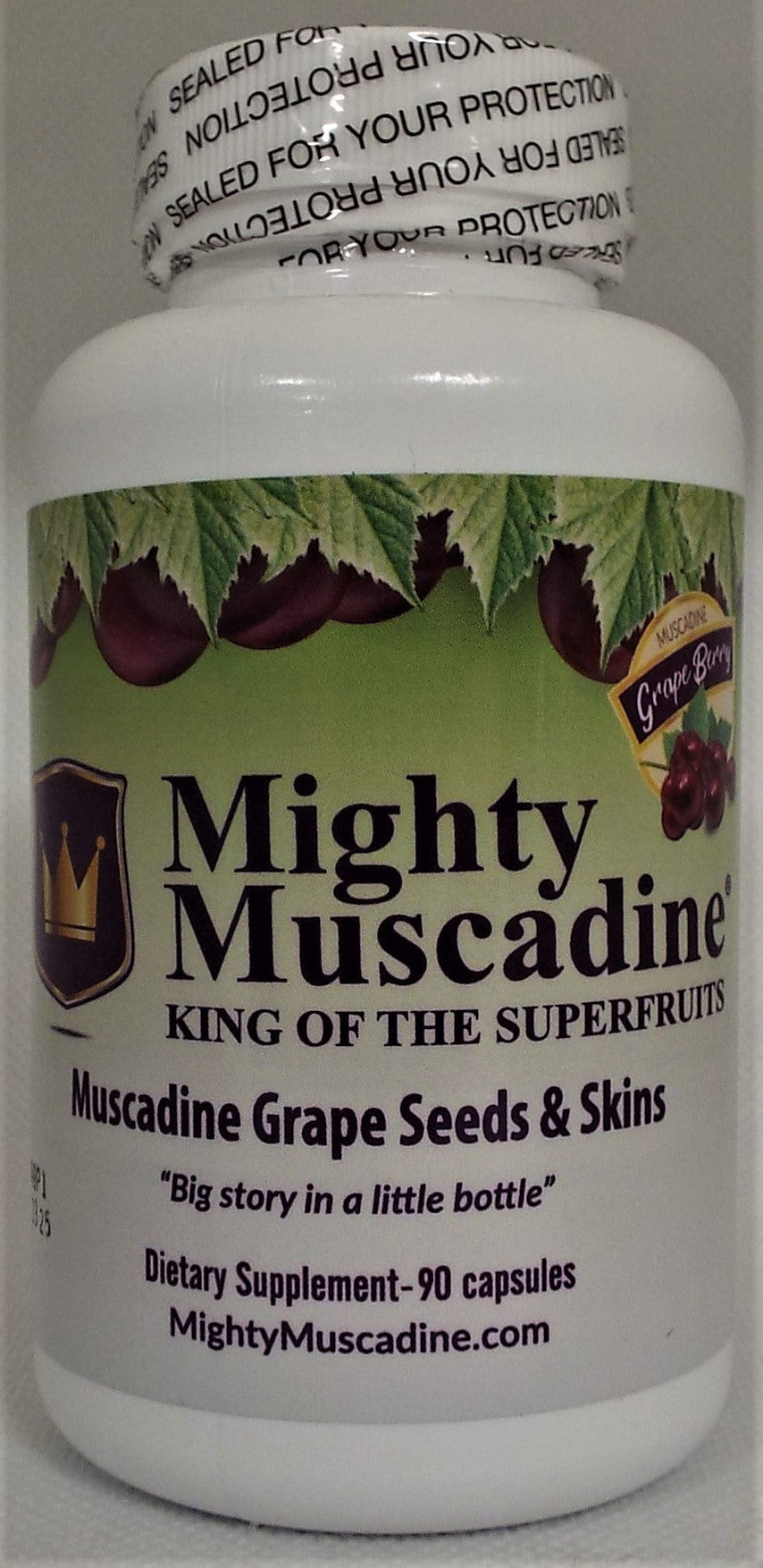 MIGHTY MUSCADINE GRAPE SEED CAP 650 MG 90