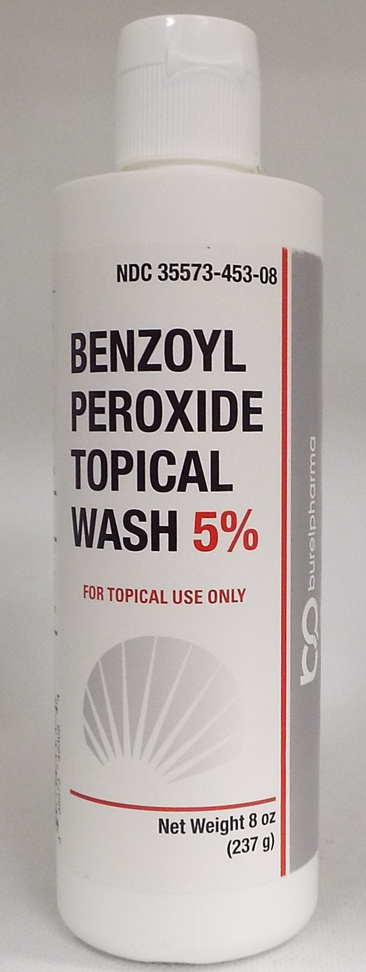 BENZOYL PEROXIDE WASH 5% 8 OZ PRASCO