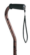 CANE ALUM OFFSET 3/4" BRONZE