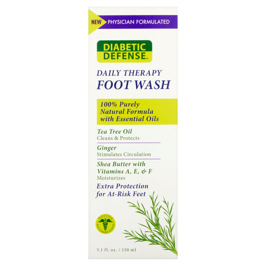 DIABETIC DEFENSE DAILY THERAPY FOOTWASH 5.1OZ