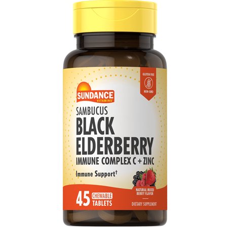 BLACK ELDERBERRY IMMUNE CHEW TAB 45 SUNDANCE