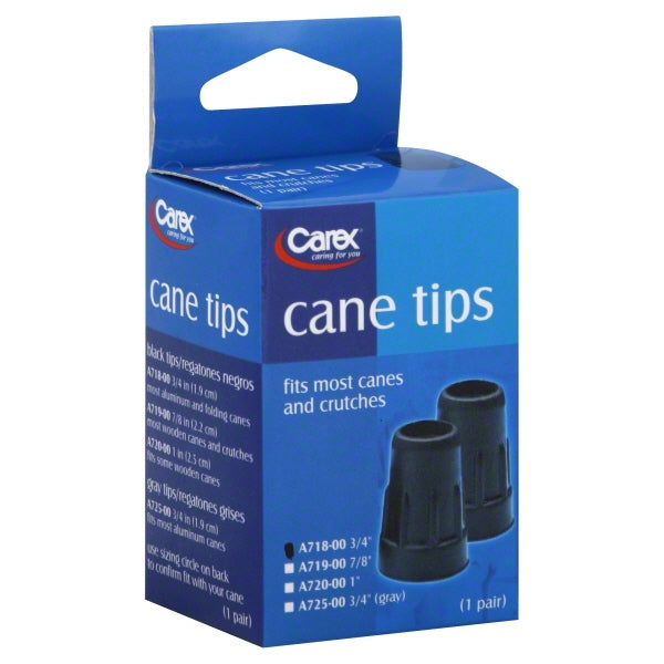 CANE TIP 3/4" BLACK PR #A718-00