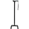 CANE QUAD SM BASE SOFT GRIP BLACK