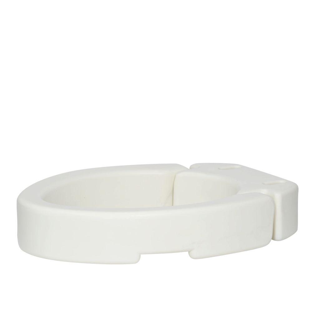 TOILET SEAT RAISED HINGED ELONGATED CAREX