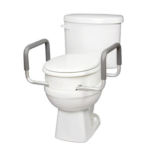 TOILET SEAT RAISED W/ARMS 250 LB