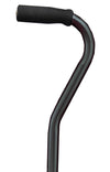 CANE QUAD SM BASE OFFSET BLK