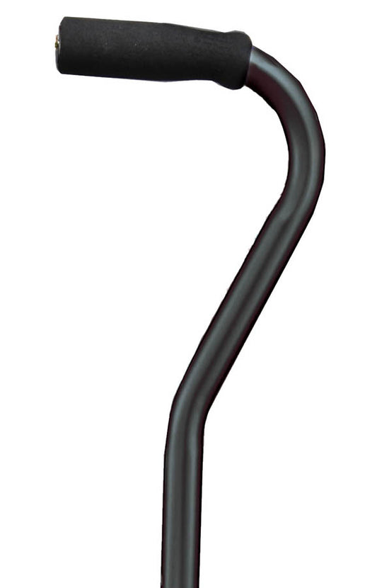 CANE QUAD SM BASE OFFSET BLK