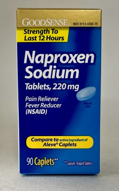 GS NAPROXEN SODIUM CAPLET 220 MG 90