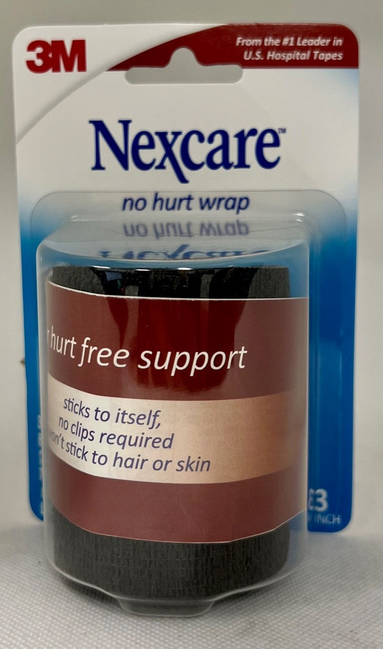 NEXCARE ATHLETIC WRAP SELF-ADH BLK 3" X 2.2'