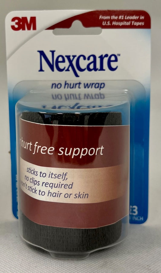 NEXCARE ATHLETIC WRAP SELF-ADH BLK 3" X 2.2'